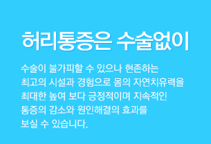 허리통증은수술없이